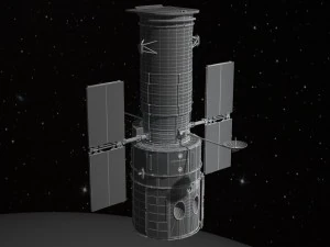 Hubble Space Telescope 3D Model