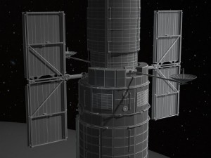 Hubble Space Telescope 3D-Modell