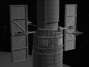 Hubble Space Telescope 3D Model