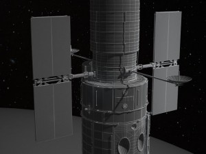 Hubble Space Telescope 3D-Modell