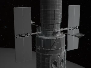 Hubble Space Telescope 3D Model