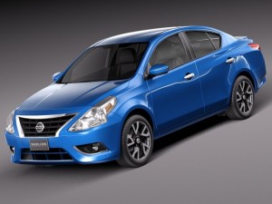 Nissan Versa Sedan 2015 Modelo 3D