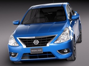Nissan Versa Sedan 2015 3D Модель