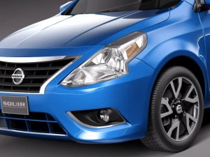 Nissan Versa Sedan 2015 3D Model