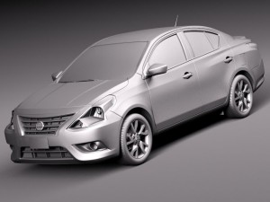 Nissan Versa Sedan 2015 3D Модель