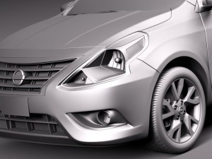 Nissan Versa Sedan 2015 3D Модель