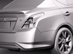 Nissan Versa Sedan 2015 3D Модель
