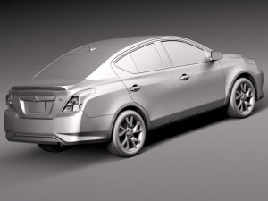Nissan Versa Sedan 2015 3D Модель