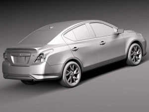 Nissan Versa Sedan 2015 3D Model
