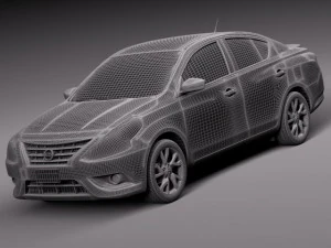 Nissan Versa Sedan 2015 3D Model