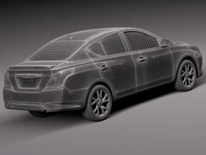 Nissan Versa Sedan 2015 3D Model