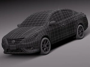 Nissan Versa Sedan 2015 3D Model