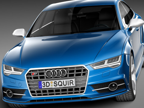 Audi S7 Sportback 2015 3D 模型