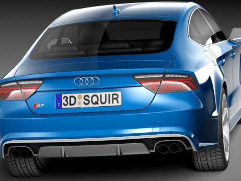 Audi S7 Sportback 2015 3D 模型