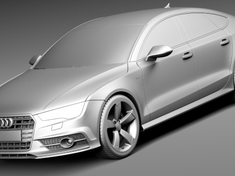 Audi S7 Sportback 2015 3D 模型