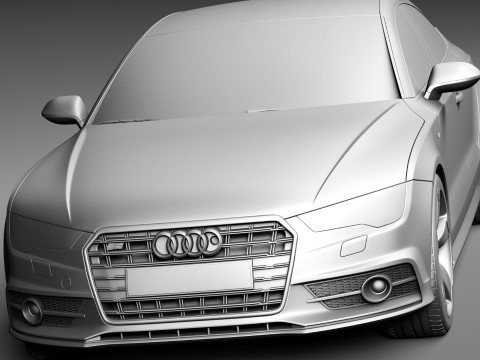 Audi S7 Sportback 2015 3D 模型