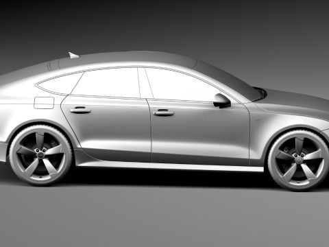 Audi S7 Sportback 2015 3D 模型