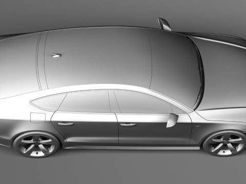Audi S7 Sportback 2015 3D 模型