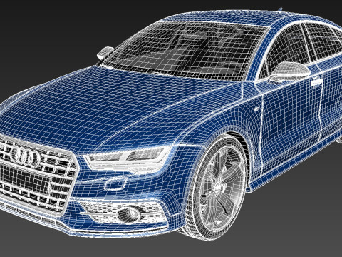 Audi S7 Sportback 2015 3D 模型