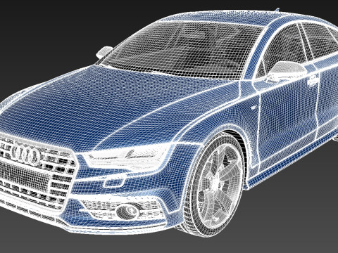 Audi S7 Sportback 2015 3D 模型