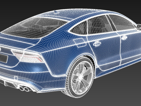 Audi S7 Sportback 2015 3D 模型