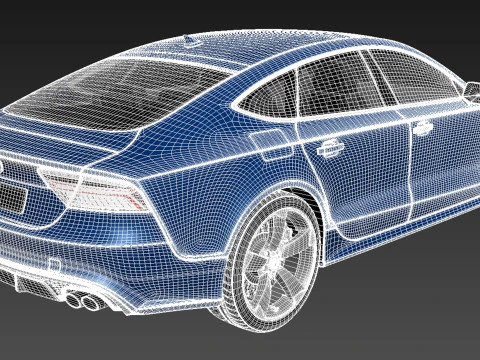 Audi S7 Sportback 2015 3D Model