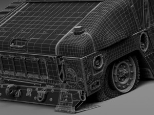 Hummer HMMWV Destroyed Modelo 3D