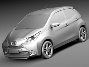 Toyota Aygo 2015 Modelo 3D