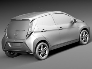 Toyota Aygo 2015 Modelo 3D