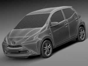 Toyota Aygo 2015 Modelo 3D