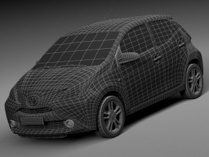 Toyota Aygo 2015 Modelo 3D