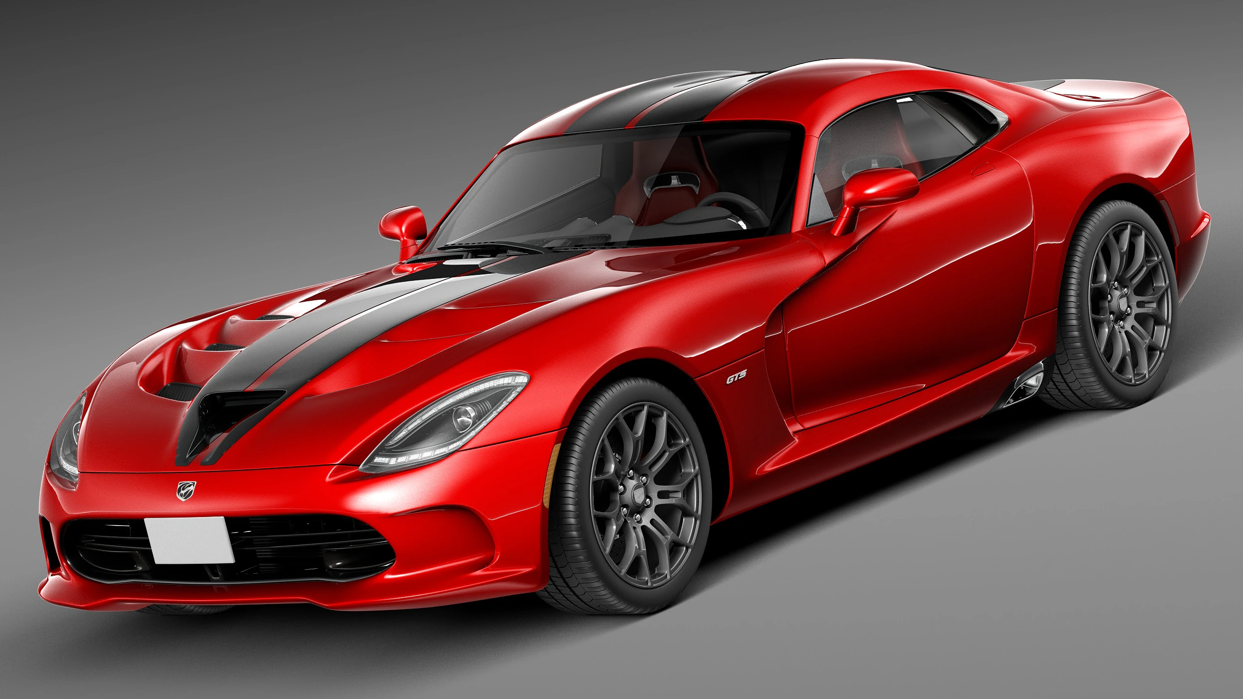 Dodge SRT Viper 2013 3D Model .c4d .max .obj .3ds .fbx .stl .blend 
