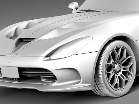 Dodge SRT Viper 2013 3D Model