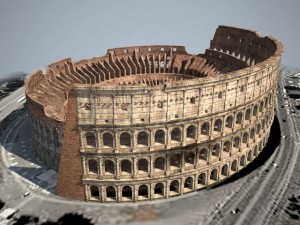 Roman Colosseum Ruins 3D Модель