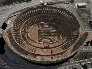 Roman Colosseum Ruins 3D Модель