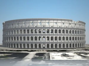 Roman Colosseum Ruins 3D Model