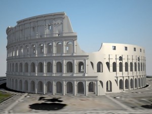 Roman Colosseum Ruins 3D Модель