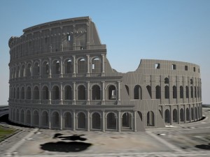 Roman Colosseum Ruins 3D Модель