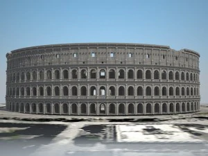 Roman Colosseum Ruins 3D Model