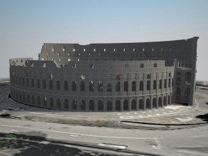 Roman Colosseum Ruins 3D Модель