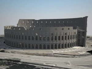 Roman Colosseum Ruins 3D Model