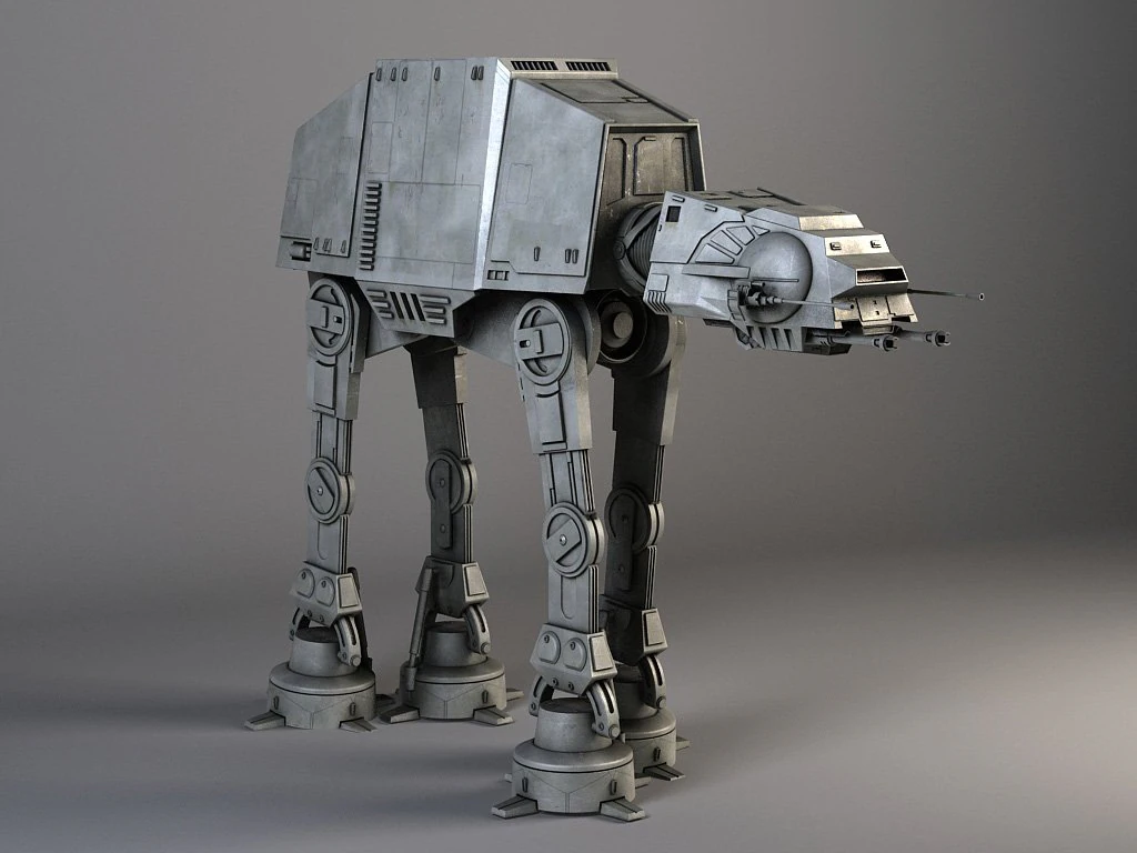 Camminatore AT-AT di Star Wars Modello 3D .c4d .max .obj .3ds .fbx .stl .blend 
