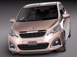 Peugeot 108 3-door 2015 3D मॉडल