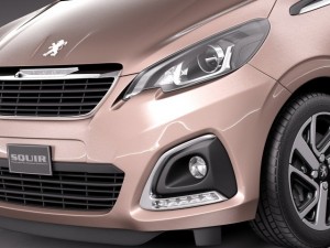 Peugeot 108 3-door 2015 3D मॉडल