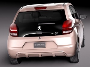 Peugeot 108 3-door 2015 3D मॉडल