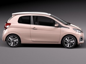Peugeot 108 3-door 2015 3D मॉडल