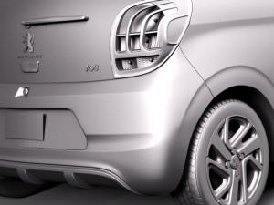 Peugeot 108 3-door 2015 3D मॉडल
