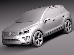 Volkswagen Touareg 2015 3D Модель