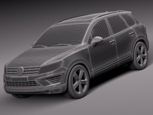 Volkswagen Touareg 2015 3D Модель