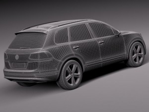 Volkswagen Touareg 2015 3D Модель